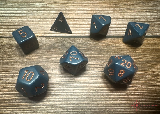 Chessex Polyhedral 7-Die Würfel-Set Opaque - Gelb/Schwarz