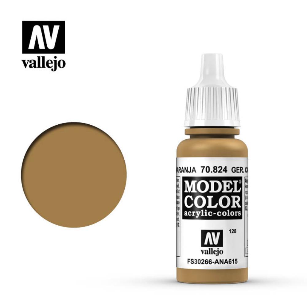 Model Color - 128 - Deutsche Tarnung Ockerorange/German Camouflage Orange Ochre, 17ml (70.824)