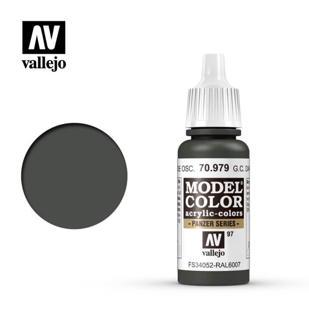 Model Color - 097 - Deutsche Tarnung Dunkelgrün/German Camouflage Dark Green, 17ml (70.979)