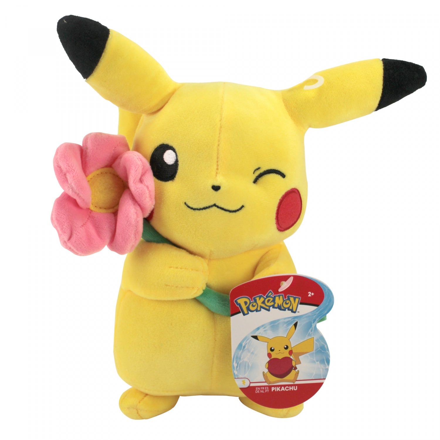 Pokemon 8-Inch Plüsch Pikachu mit Blume/ Pikachu holding Flower