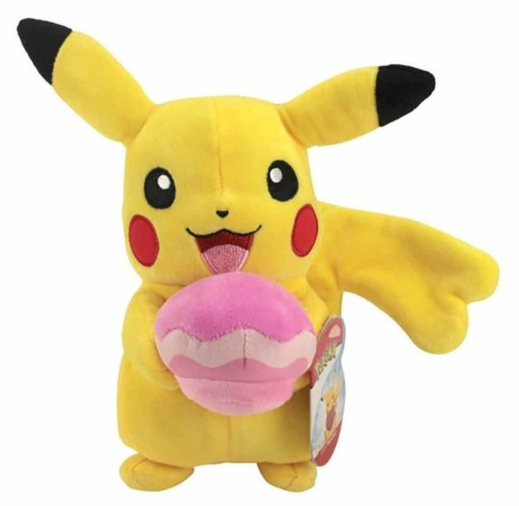 Pokemon 8-Inch Plüsch Pikachu mit Malasada/ Pikachu holding Malasada