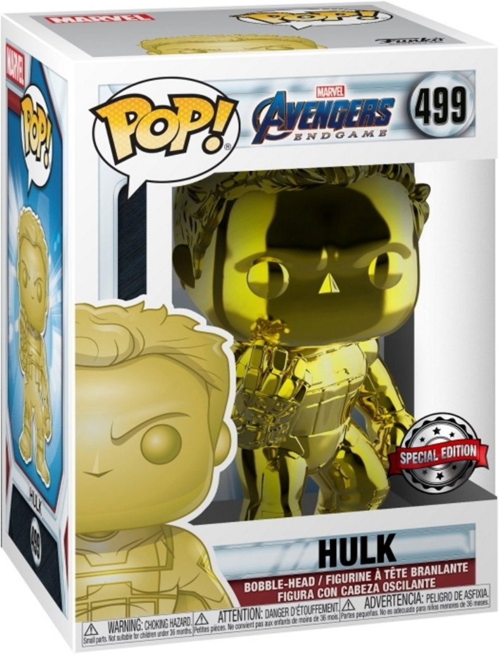 Funko POP! Marvel Avengers Endgame - Hulk (Gold Chrome) #499 - SPECIAL EDITION