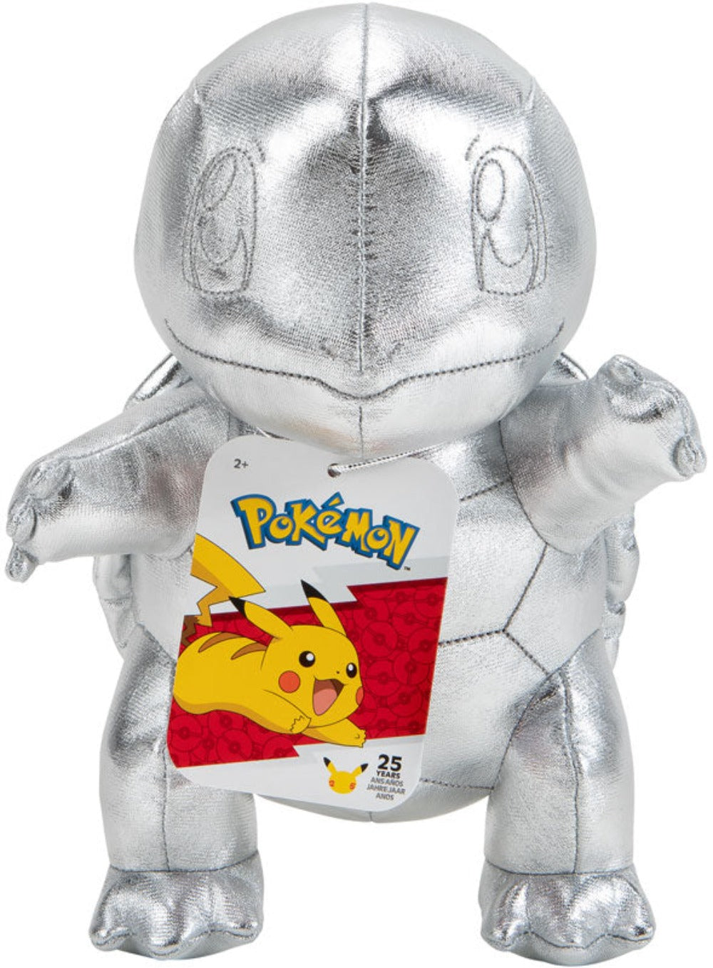 Pokemon 25 Jahre - Schiggy Silber Plüsch 20 cm