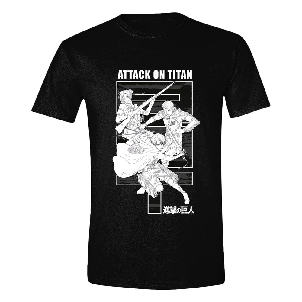 Attack on Titan T-Shirt Monochrome Trio - XL