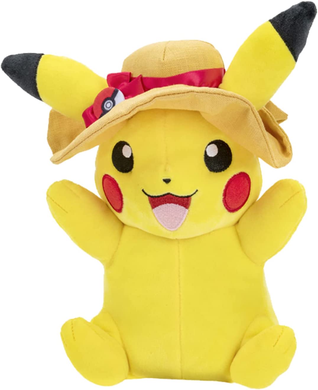 Pokémon Plüsch - Pikachu with Summer Hat 20 cm