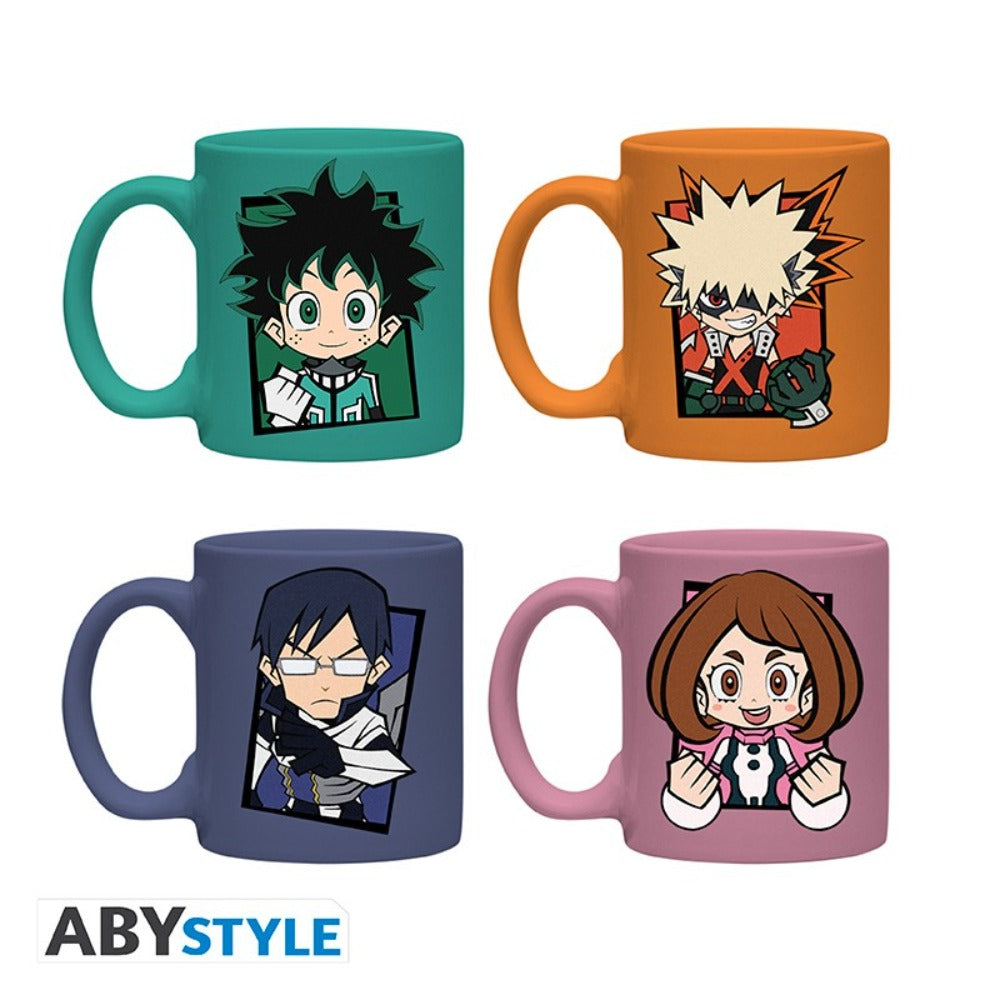 MY HERO ACADEMIA - Set 4 espresso mugs - Chibi