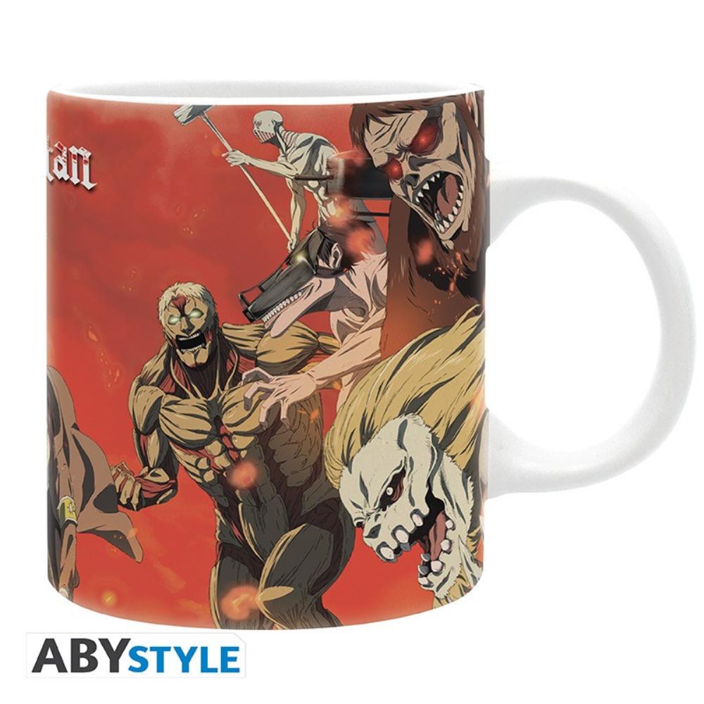 ATTACK ON TITAN - Mug - 320 ml - Battle scene season 4