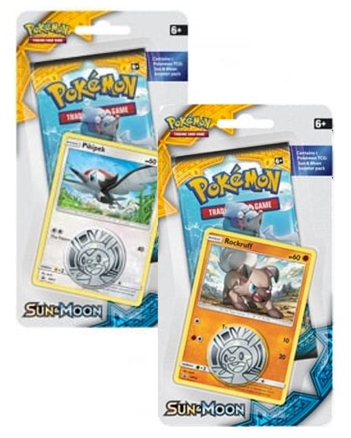 Pokémon Sun and Moon - Checklane Blister 2-Pack Pikipek + Rockruff - englisch