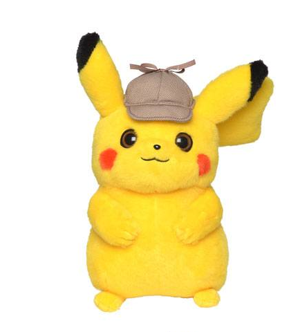 Pokémon Meisterdetektiv Pikachu Plüschfigur 20 cm