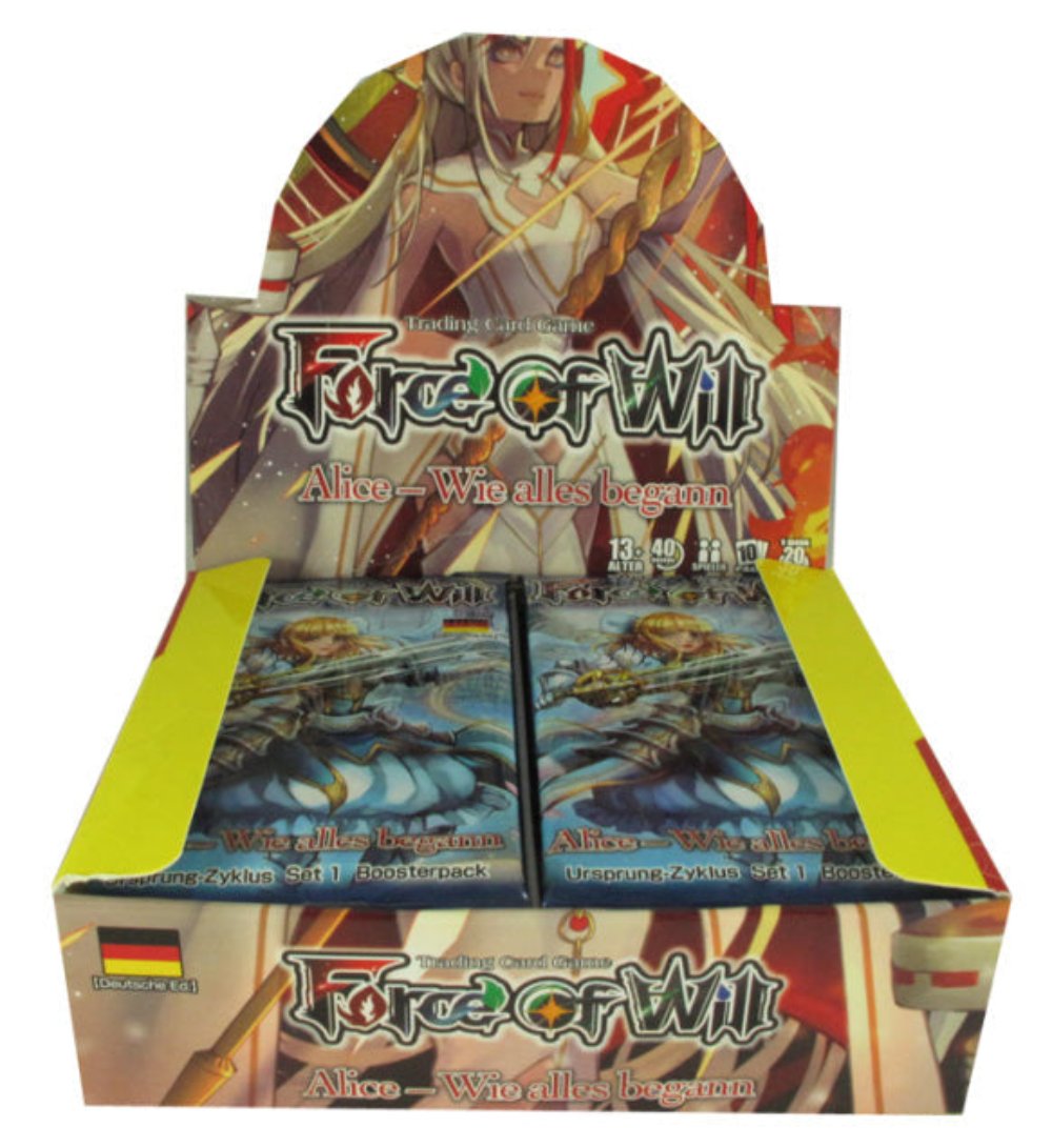 Force Of Will - "Alice - Wie alles begann" Teil 1 - Boosterdisplay DE