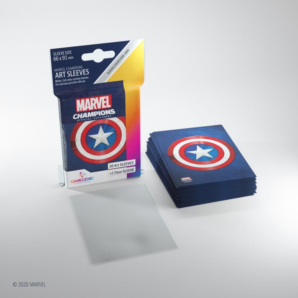 Marvel Champions Art Sleeves - Captain America