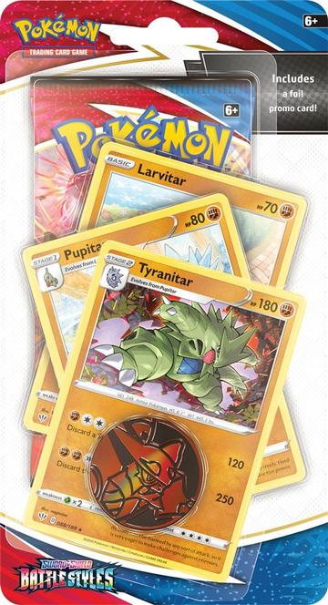 Pokémon SWSH05 Kampfstile - Premium Checklane Blister Tyranitar - englisch