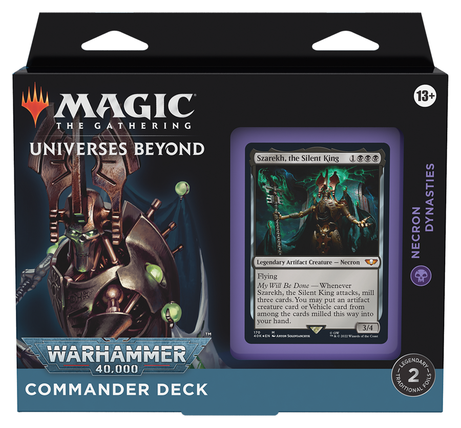 Universes Beyond: Warhammer 40,000 Commander-Deck- Necron Dynasties - englisch