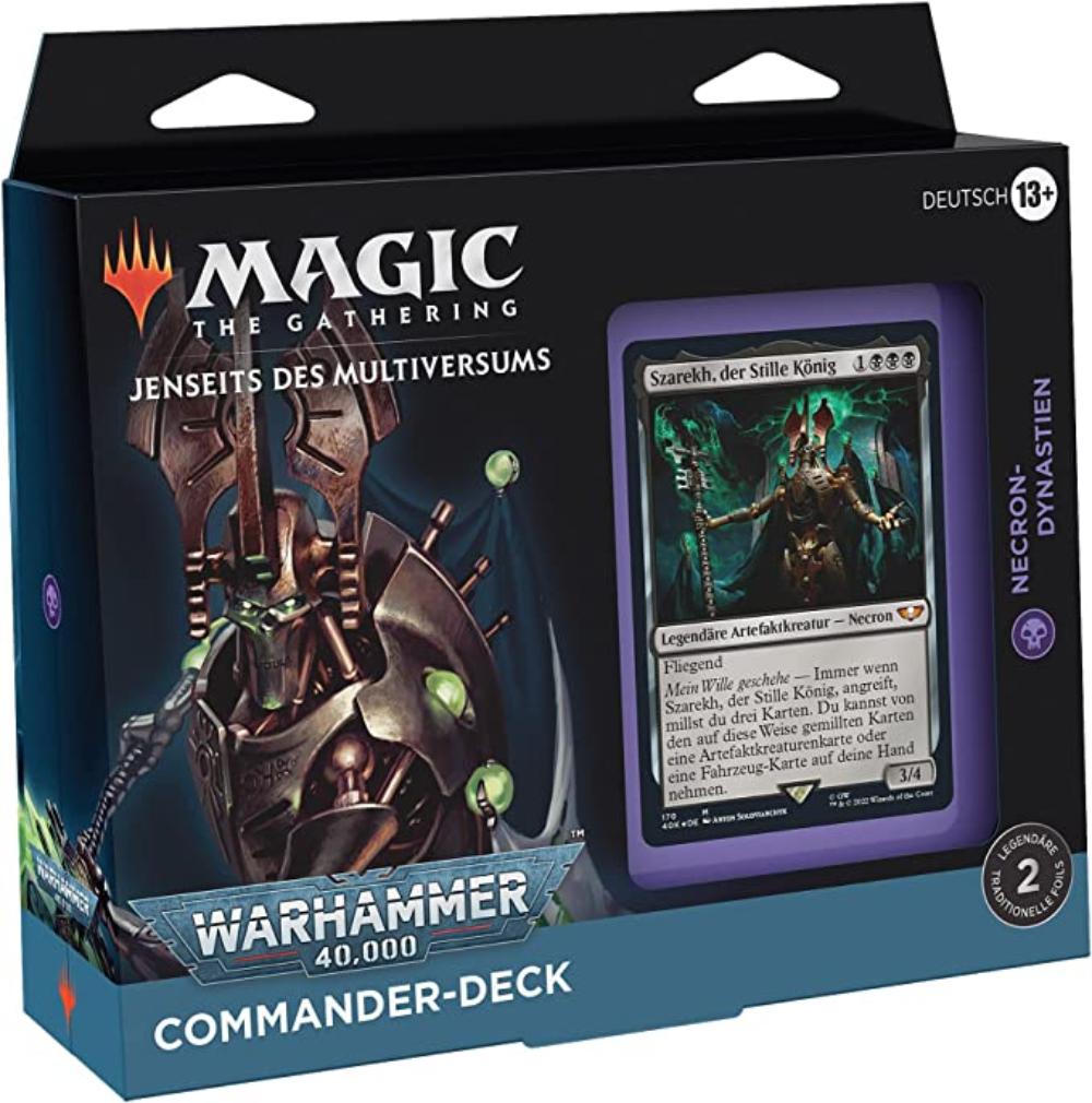 Jenseits des Multiversums: Warhammer 40,000 Commander-Deck- Necron Dynasties - deutsch