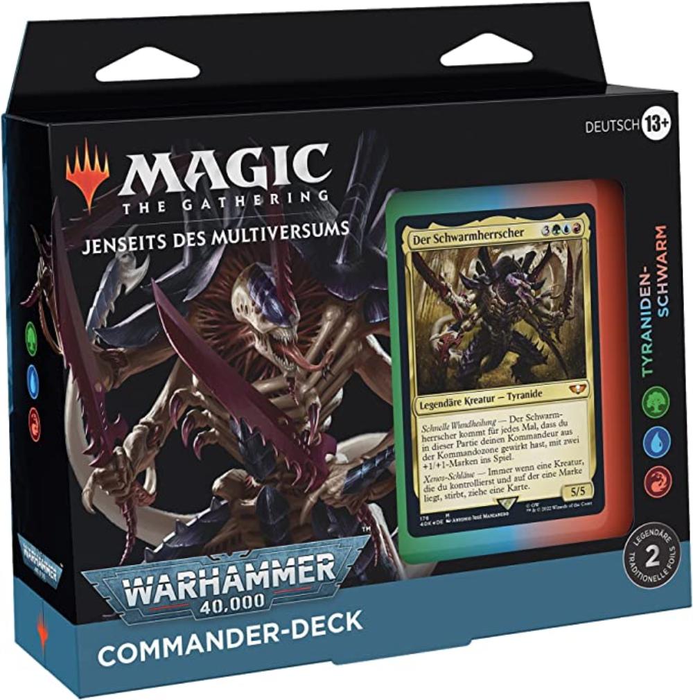 Jenseits des Multiversums: Warhammer 40,000 Commander-Deck- Tyraniden-Schwarm - deutsch