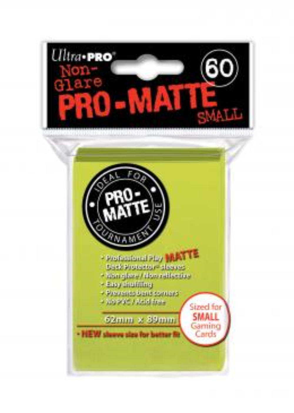 Ultra Pro - Bright Yellow Pro-Matte small (60)