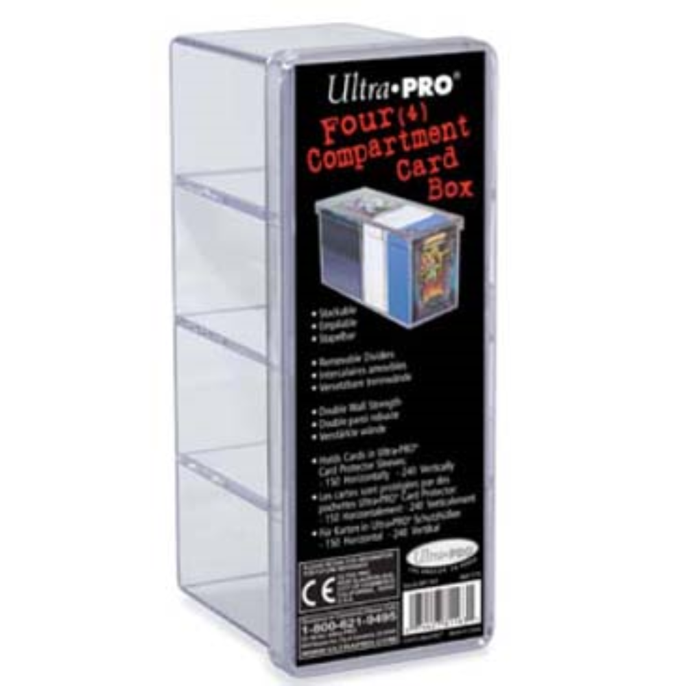 Ultra Pro - 4-Compartment Card Storage Box