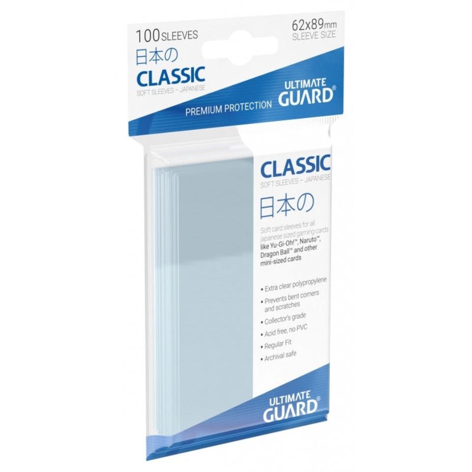 Ultimate Guard Classic Soft Sleeves Japanische Größe Transparent (100)