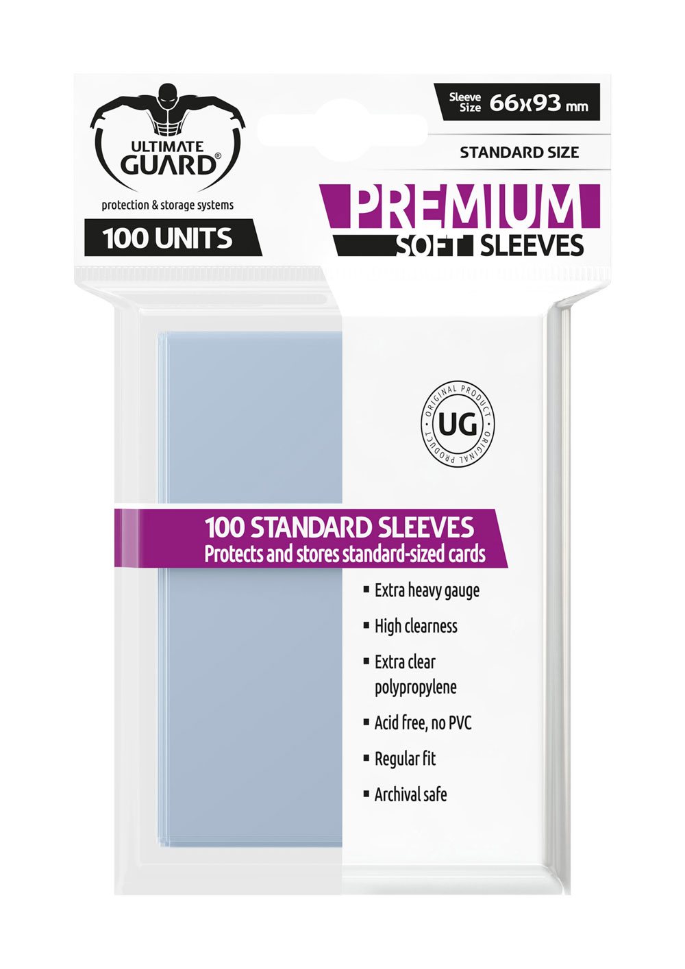 Ultimate Guard Premium Soft Sleeves Standardgröße Transparent (100)