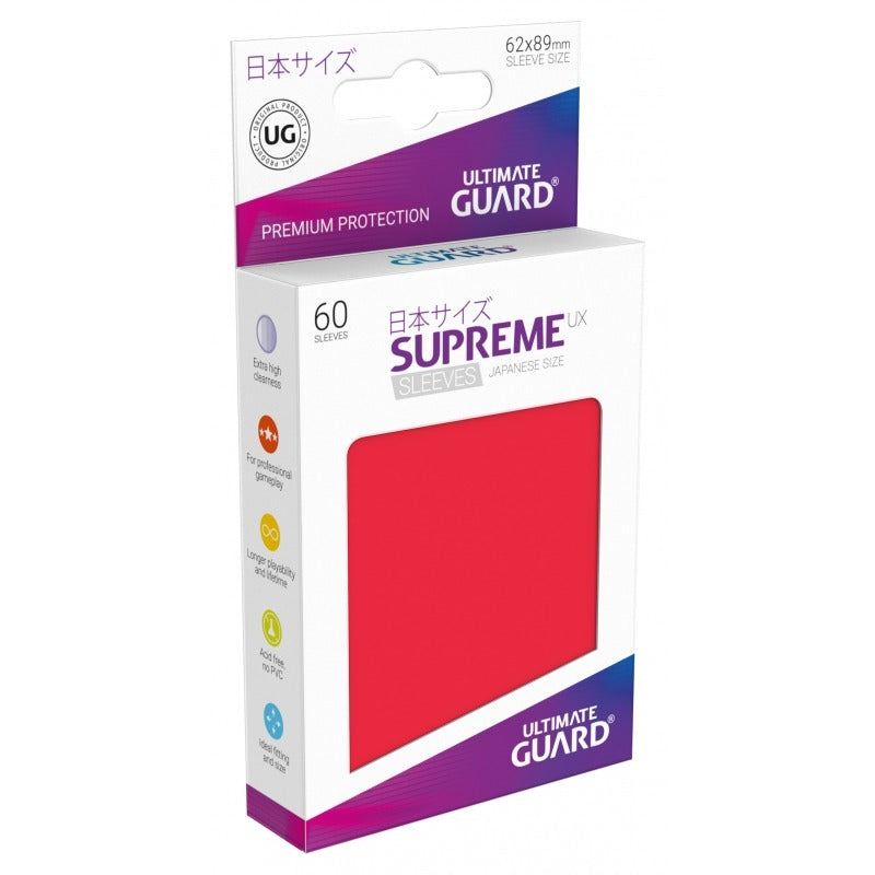 Ultimate Guard Supreme UX Sleeves Japanische Größe Rot (60)