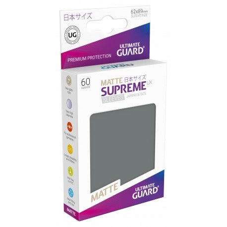 Ultimate Guard Supreme UX Sleeves Japanische Größe Matt Dunkelgrau (60)