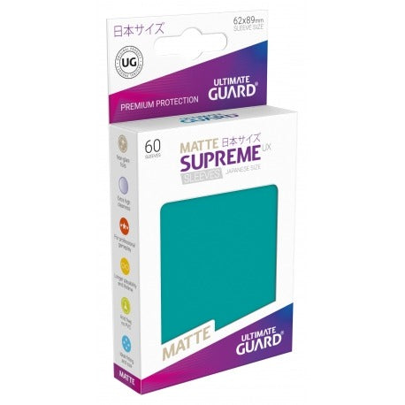 Ultimate Guard Supreme UX Sleeves Japanische Größe Matt Petrol (60)