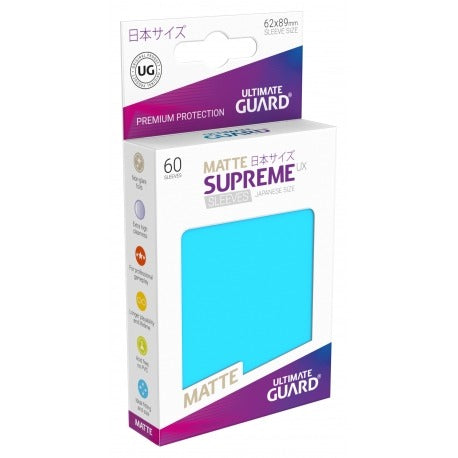 Ultimate Guard Supreme UX Sleeves Japanische Größe Matt Hellblau (60)