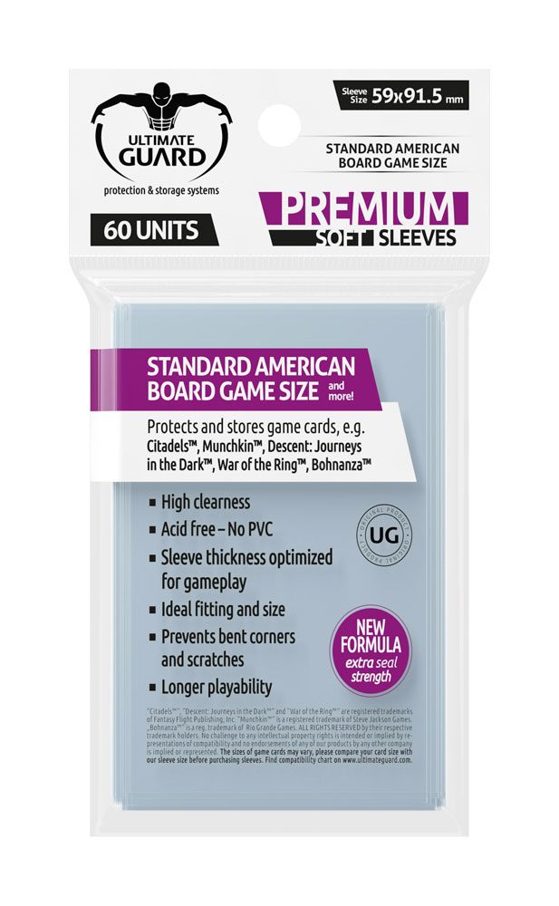 Ultimate Guard Standard American Board Game Sleeves (60)