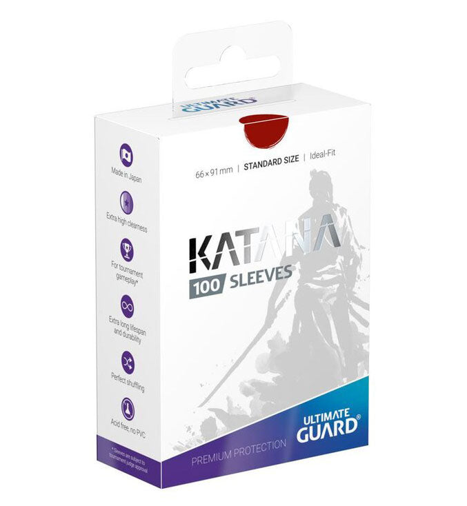 Ultimate Guard Katana Sleeves Standardgröße Rot (100)