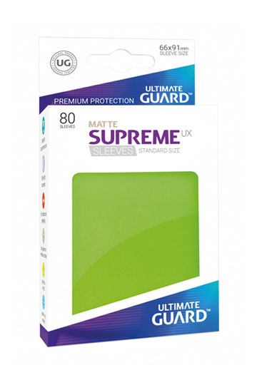 Ultimate Guard Supreme UX Sleeves Standardgröße Matt Hellgrün (80)