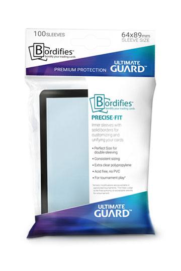 Ultimate Guard Bordifies Precise-Fit Sleeves Standardgröße Schwarz (100)