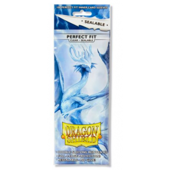 Dragon Shield Standard Perfect Fit Sealable Sleeves - Clear (100 Sleeves)