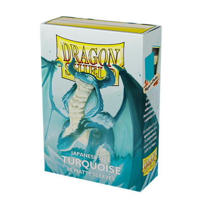 Dragon Shield Japanese Size Matte Sleeves - Turquoise (60 Sleeves)