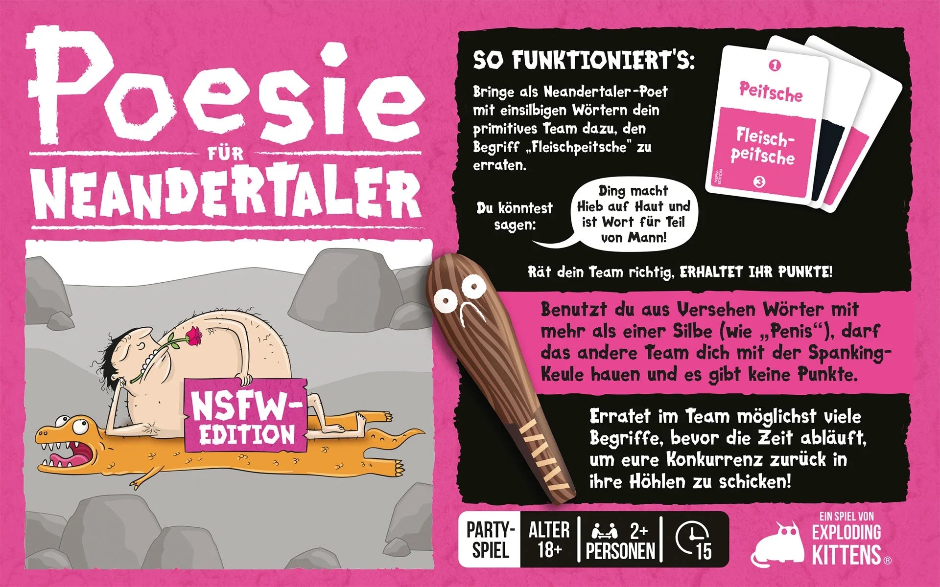 Poesie für Neandertaler: NSFW-Edition