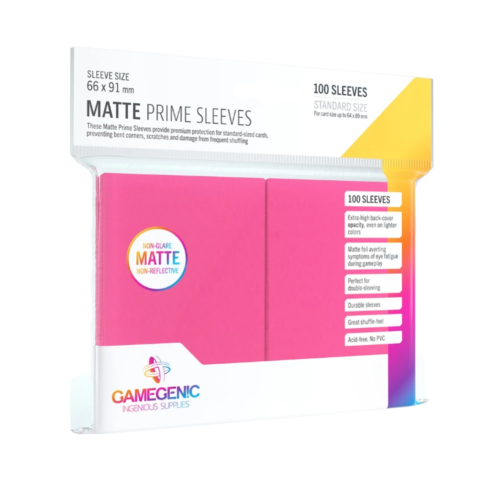 Gamegenic - Matte Prime Sleeves Standard Size (100) Pink