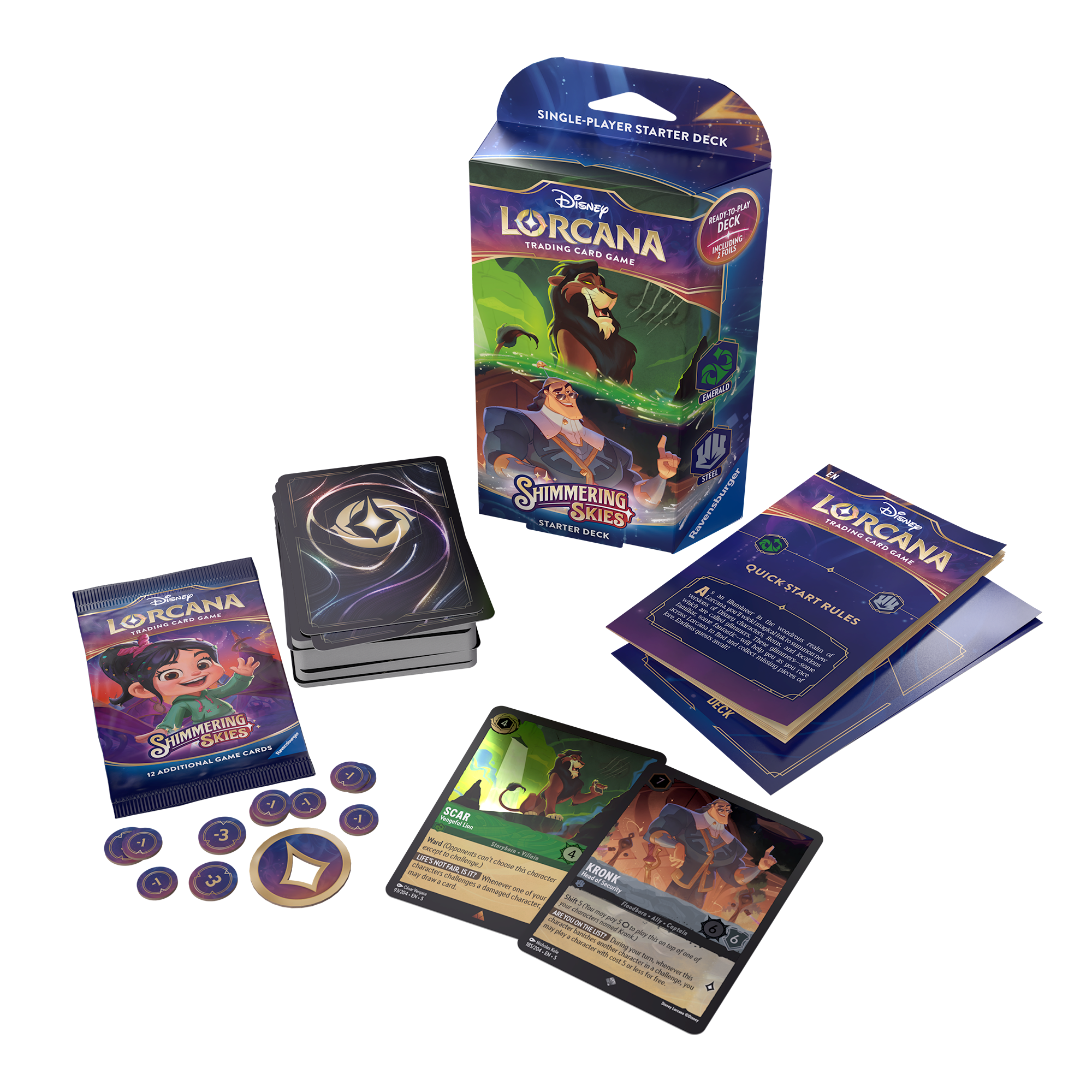 Disney Lorcana - Shimmering Skies Starter Deck - Scar and Kronk - EN