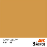 AK Interactive 3GEN Tan Yellow 17ml