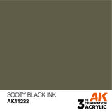 AK Interactive 3GEN Sooty Black INK 17ml