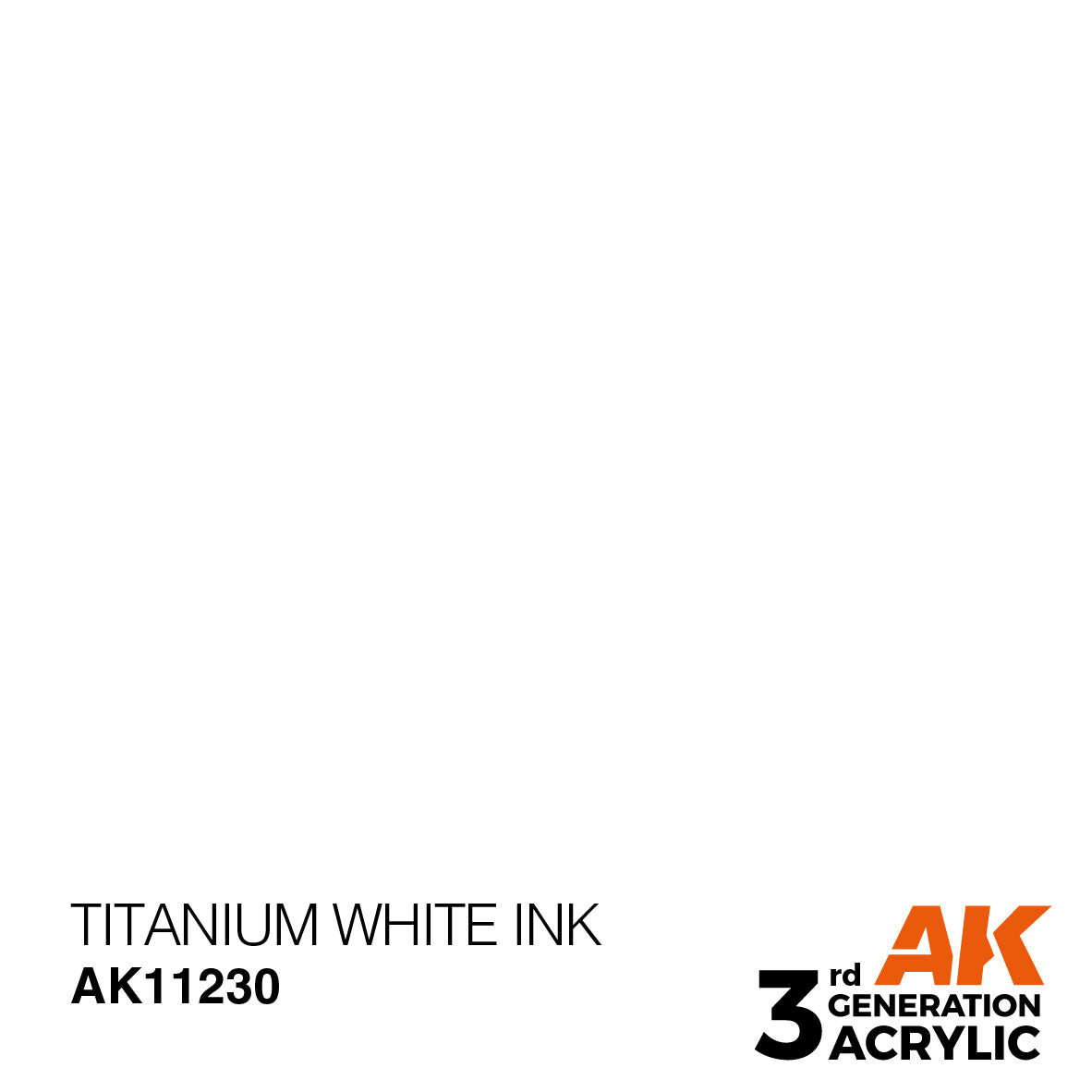 AK Interactive 3GEN Titanium White INK 17ml