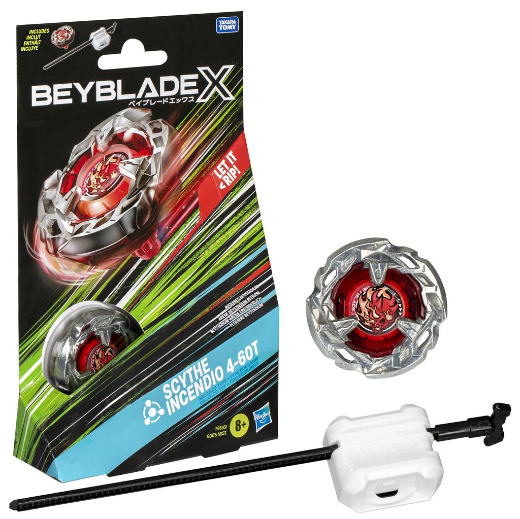 Beyblade X Scythe Incendio 4-60T Starter Pack Set