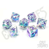 Crit Stones Fantasia Fluid Electroplated Liquid Core RPG Wüfelset