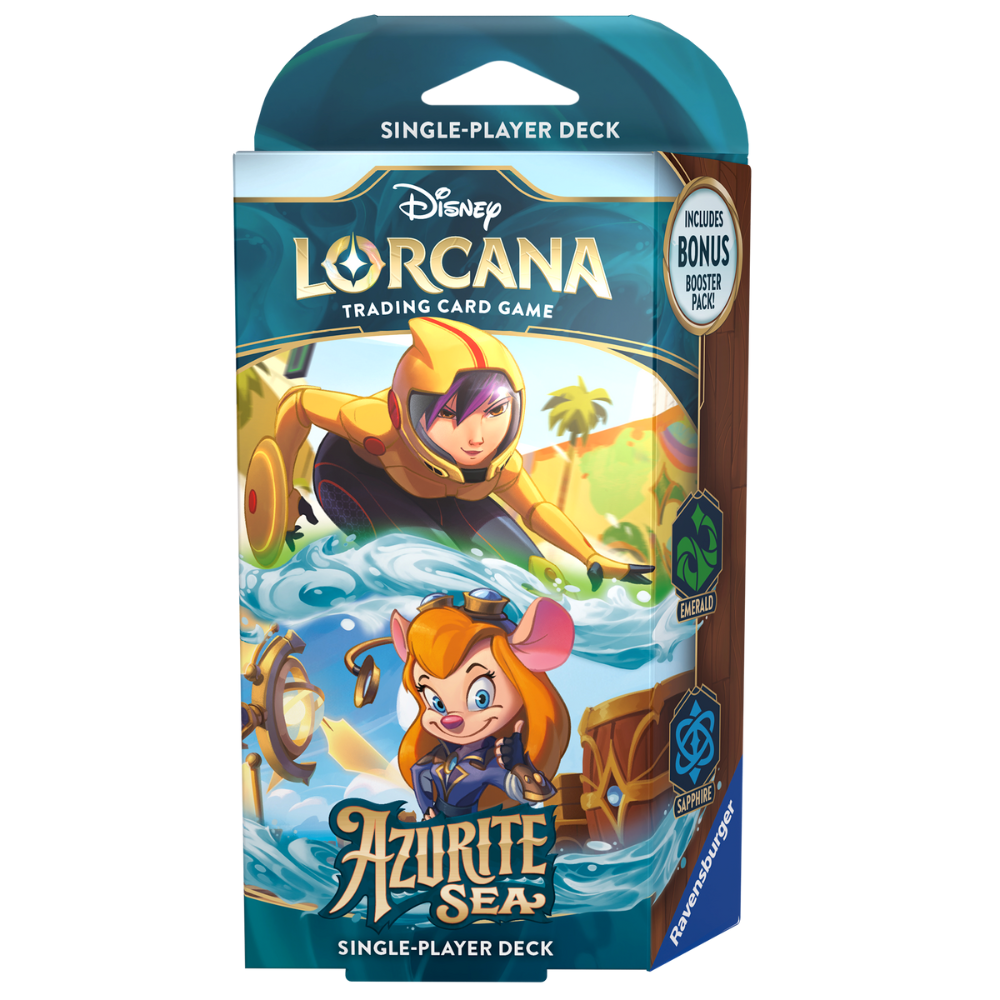 Disney Lorcana - Azurite Sea Starter Deck - GoGo Tomago & Gadget Hackwrench - EN