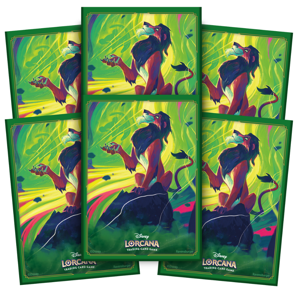 Disney Lorcana - Sleeves Scar - Vengeful Lion (65 Sleeves)