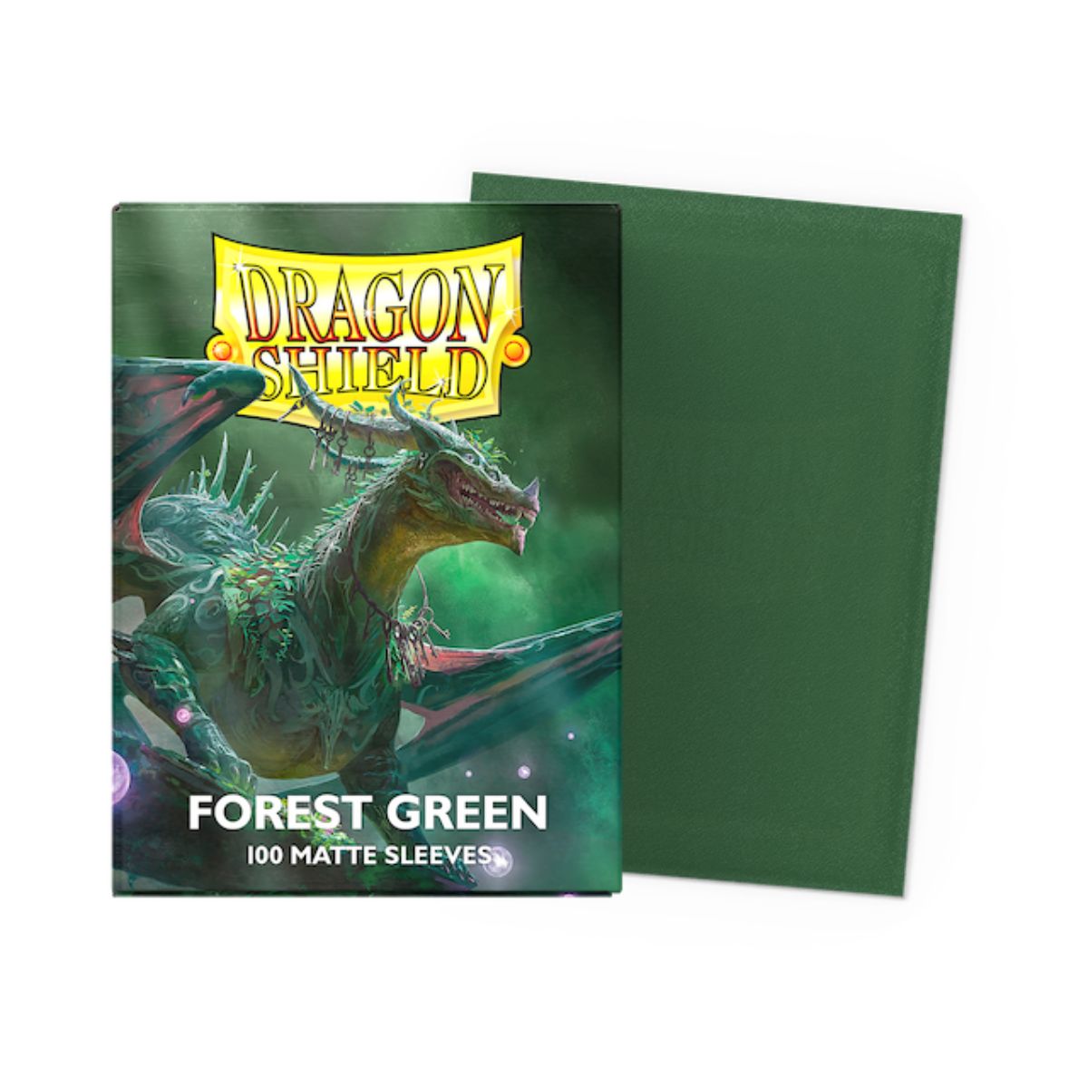 Dragon Shield Standard Size Matte Sleeves - Forest Green (100 Sleeves)