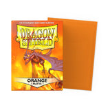 Dragon Shield Standard Size Matte Sleeves - Orange (100 Sleeves)