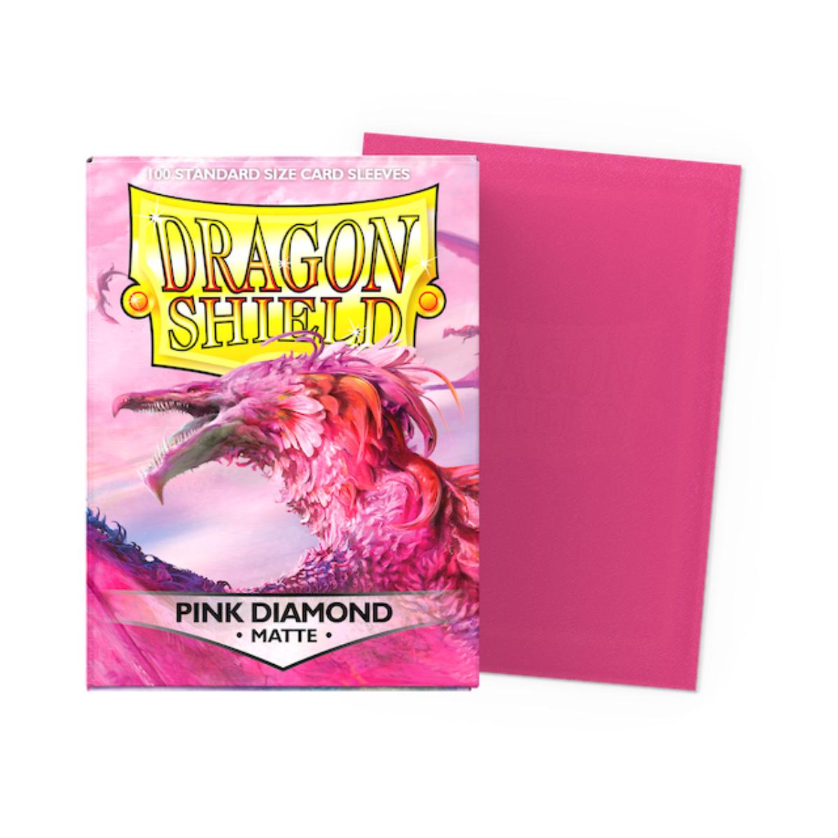 Dragon Shield Standard Size Matte Sleeves - Pink Diamond (100 Sleeves)