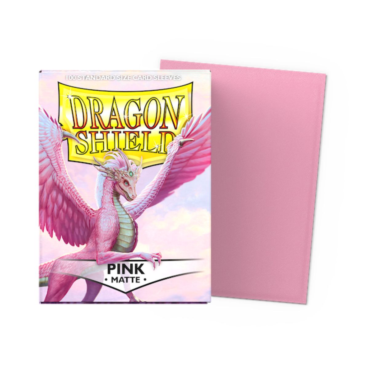 Dragon Shield Standard Size Matte Sleeves - Pink (100 Sleeves)