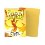 Dragon Shield Standard Size Matte Sleeves - Yellow (100 Sleeves)