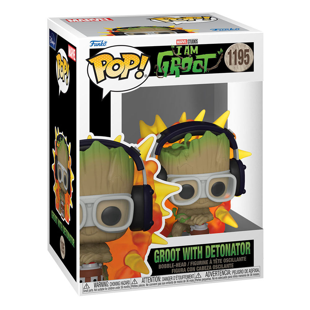 Funko POP! Marvel I am Groot - Groot with Detonator #1195