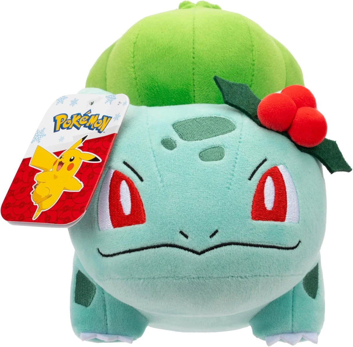 Pokémon Plüschfigur Bisasam mit Weihnachtszweig 20cm